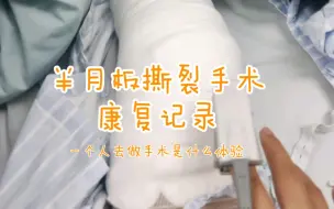 半月板撕裂 手术记录康复Plog