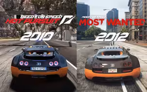 都是同一个工作室的游戏,差别大吗？《极品飞车14》VS《极品飞车17》相同车辆盘点/对比