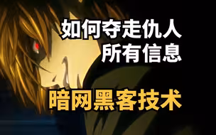 五分钟夺走仇人的所有信息。手把手教你可铐的暗网黑客技术（网络安全/信息安全）
