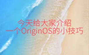 OriginOS 制止毛孩子小技巧
