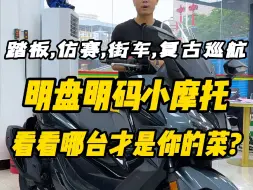 端午节拿下的一批小摩托，明盘明码的店内的现有车型，看看哪台才是你心目中的车型？