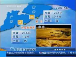 【放送文化】CCTV-13新闻频道《午夜新闻》天气预报及海洋浴场情况及片尾 2007.7.6期