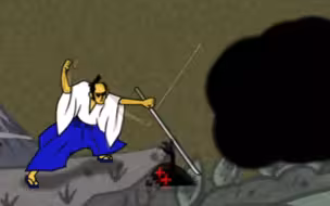 大喊大叫的武士