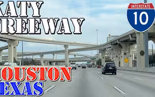 世界上最宽的高速公路 凯蒂高速公路（Katy Freeway）I-10 休斯敦，得克萨斯州 4K