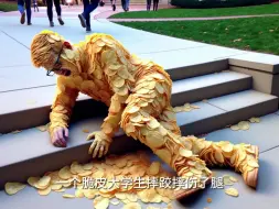 脆皮大学生摔倒了，你敢扶吗？