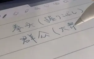 ipad写字｜我的学习中文笔记