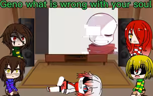 Undertale reacts to geno sans + Some ships