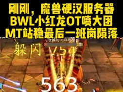 刚刚，魔兽硬汉服务器BWL小红龙OT陨落5人
