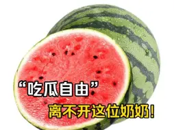 我们的“吃瓜自由”离不开这位奶奶！