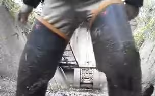 SHIBATA（HATO）Work Boots Hip Wader（crotch boots）mud play in the ditch⑤　シバタ（ハト印）水中