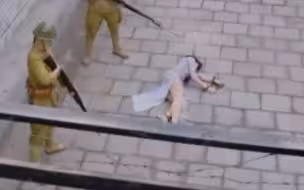 女子被枪决射中心脏死亡