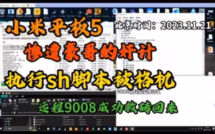 小米平板5刚root完，想着开挂起飞，结果中了豪哥的格机套路，设备直接黑砖，求助我帮忙远程9008救砖，成功开机，基带也成功保住。