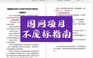 不废标指南：国网ECP2.0项目投标