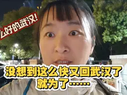 没想到这么快又回武汉了就为了……