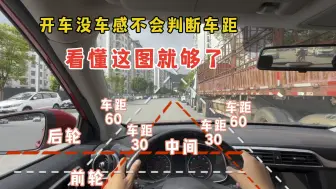 新手上路不会判断车距？看懂这张图再来开车，就能快速提升车感