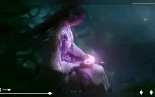 “月下独影泪湿青衣，此生只愿相守云曦！”