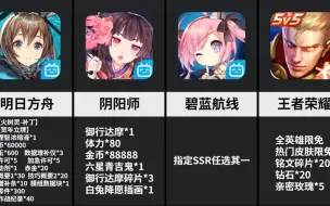 2023各手游新年都送了什么奖励？