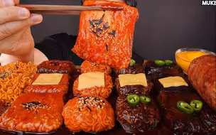 【CHIHUN官方】金针菇+火鸡面+炸酱面+包饭+香肠