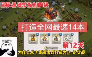 打造全网最速14本需要多久？开造第12天！