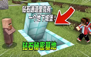 我的世界：村民用六年时间挖出个秘密基地，玩家竟毫不知情！
