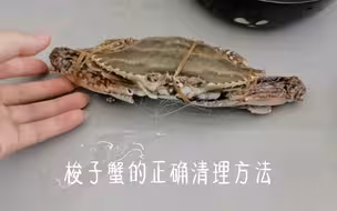梭子蟹的正确清洗方法