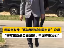 武契奇驳斥“塞尔维亚成中国附庸”论调，“塞尔维亚是自由国家，中国尊重我们”