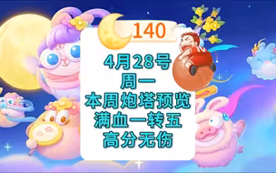 【保卫萝卜4】4月28号周一140月牙周赛攻略