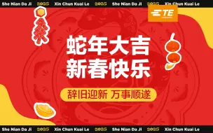 泰科电子 TE Connectivity 给大家拜年啦，祝大家新年快乐，巳巳如意，好运连连！