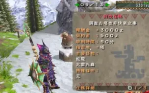 怪物猎人2g村任务55天调查古塔也非快乐之事