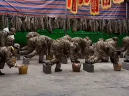 初中军训日常，平板支撑等，磨炼意志