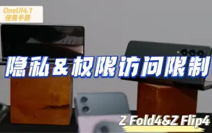 【Z Fold4/Z Flip4折叠系列】OneUI4.1使用手册-隐私&权限访问限制