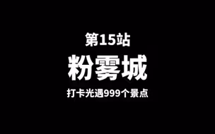第15站【粉雾城】挑战打卡光遇999个景点，不打卡完不退游!