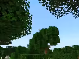 Minecraft：当你不小心给木头去了皮时!！