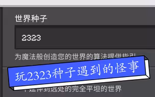 玩2323种子遇到的怪事