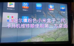 帮哈尔滨粉红粉小米盒子二代卡开机维修顺便刷第三方桌面