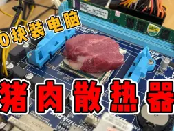 80块装一台电脑主机《猪肉散热器》