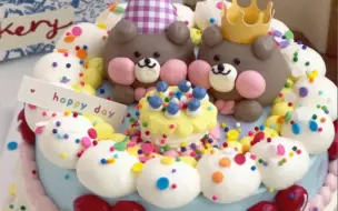 沉浸式做蛋糕 / 今天是阔爱滴小熊🐻
