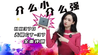 全网首测世界上最小的迷你主机！超频版HX370也太猛了吧！天钡GT37它来了！