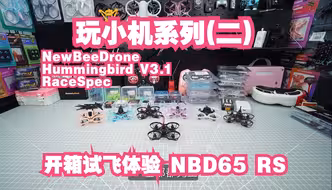玩小机系列(二) 开箱试飞体验 NBD65 RS NewBeeDrone Hummingbird V3.1 RaceSpec 【今日玩小机 明天做大神】