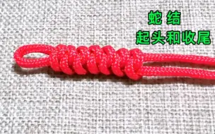 蛇结，起头和收尾