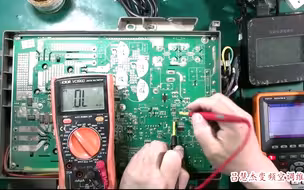 格力3匹大板E6故障，检查发现还是一个小贴片电阻坏！
