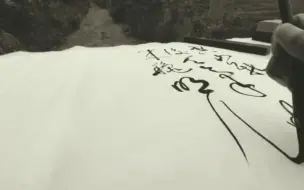 八十岁国宝级书法家，笔力遒劲，字势雄逸