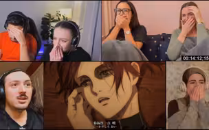 【S4 EP8】【泪目场面：莎夏中弹】老外看巨人第四季第八集高能场面反应