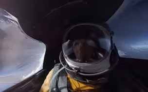 超清唯美360度全景视觉体验U2高空侦察机太空边缘飞行