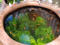 远离喧嚣，在小院鱼缸里寻得内心桃源