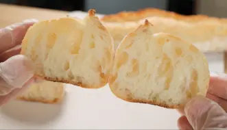 开面包店第19周法棍配方，不用厨师机家庭制作的技巧