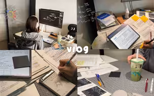 VLOG｜晚起学习日常｜i人独处充电｜背单词tips