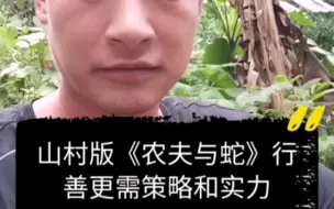 山村版《农夫与蛇》行善更需策略和实力
