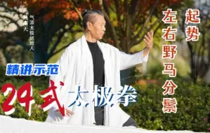 24式太极拳：起势 野马分鬃 --精讲示范