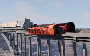火车出轨事故 - BeamNG - CT